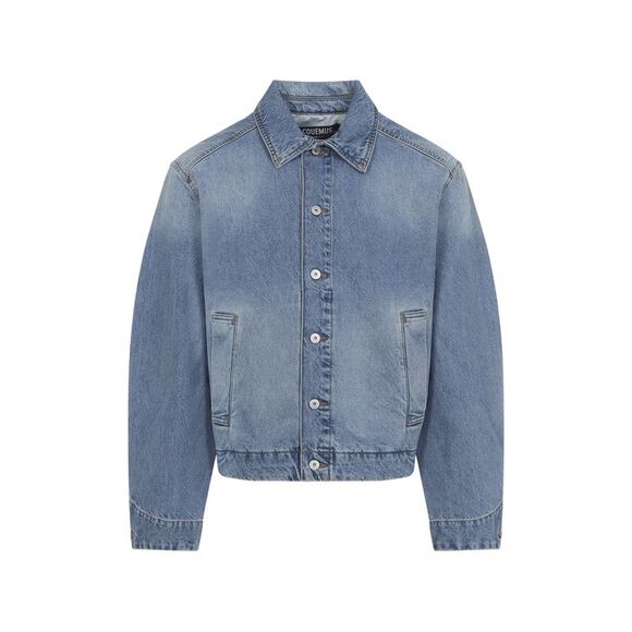 Jacquemus Blue Jackets - Denim Jackets Men